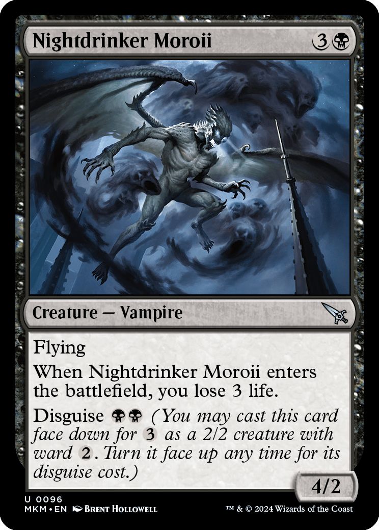 (英)【Foil】夜呑みモロイ / Nightdrinker Moroii【MKM】 No.096