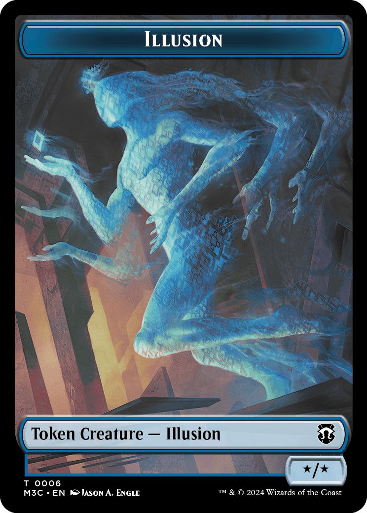 (英)イリュージョントークン / Illusion Token No.006 - 霊気装置トークン / Servo Token【M3C-TOKEN】 No.033