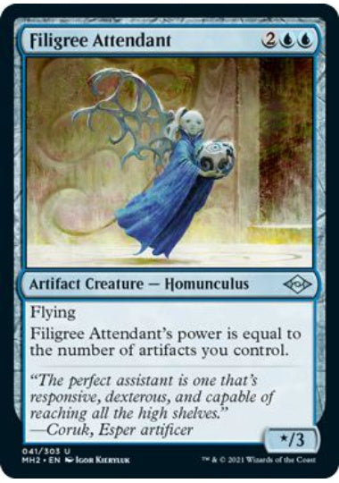 (英)金線の従者 / Filigree Attendant【MH2】 No.041
