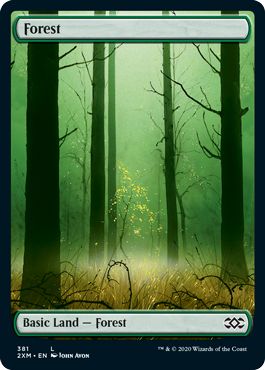 (英)【Foil】森 / Forest【2XM】フルアート版 No.381