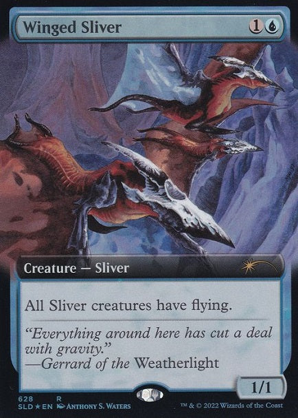 (英)【Foil】有翼スリヴァー / Winged Sliver【SLD】 No.628