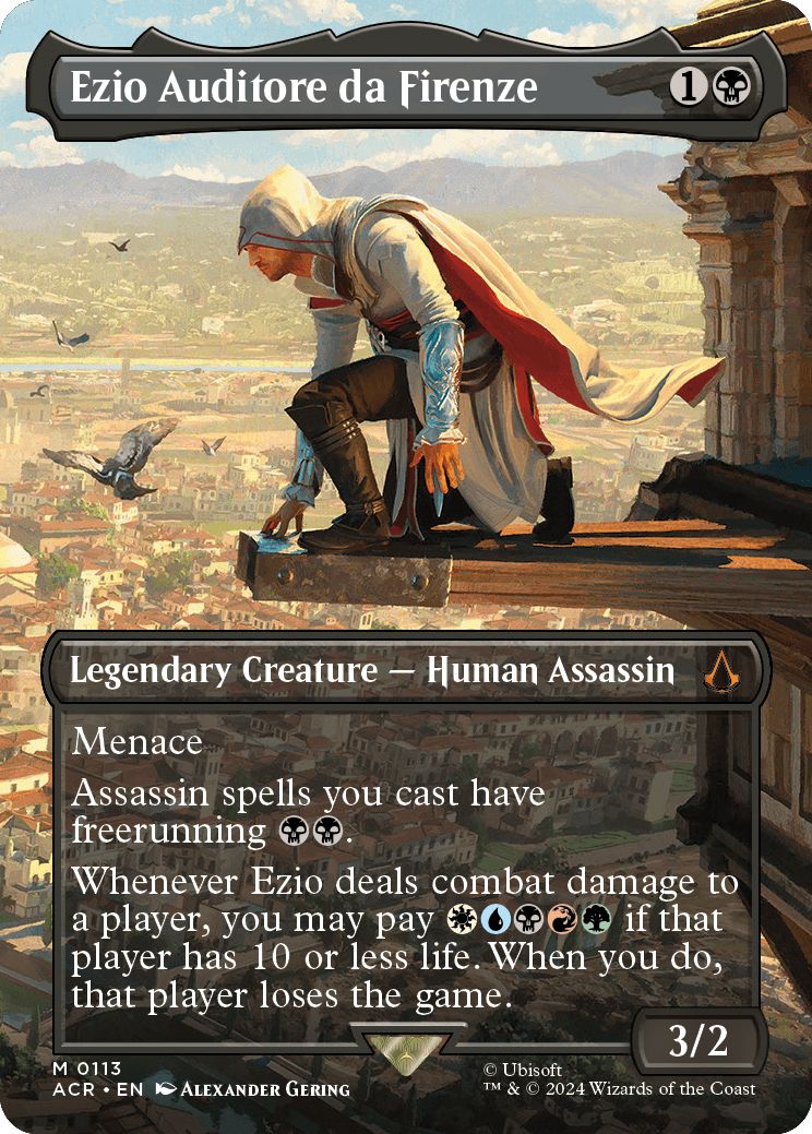 (英)エツィオ・アウディトーレ・ダ・フィレンツェ / Ezio Auditore da Firenze ★ボーダーレス★(「ローマの眺め」シーン・カード) 【ACR】 No.113