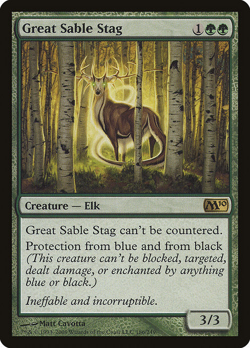 (英)【Foil】大貂皮鹿 / Great Sable Stag【M10】 No.186