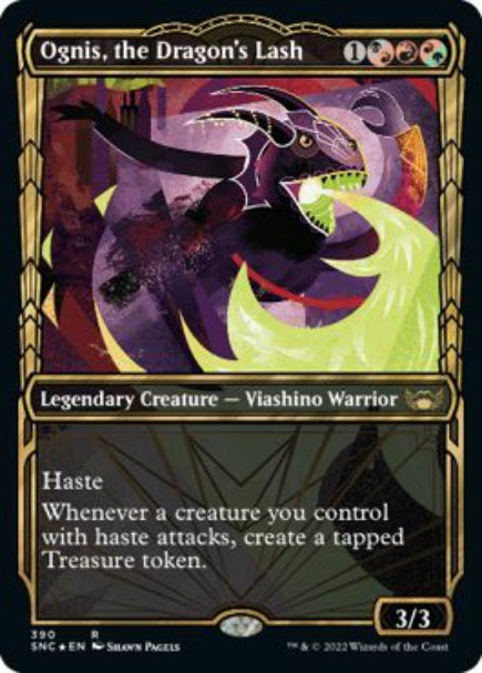 (英)【Foil】ドラゴンの打擲、オーグニス / Ognis, the Dragon's Lash ★ショーケース枠★(Gilded Foil) 【SNC】 No.390