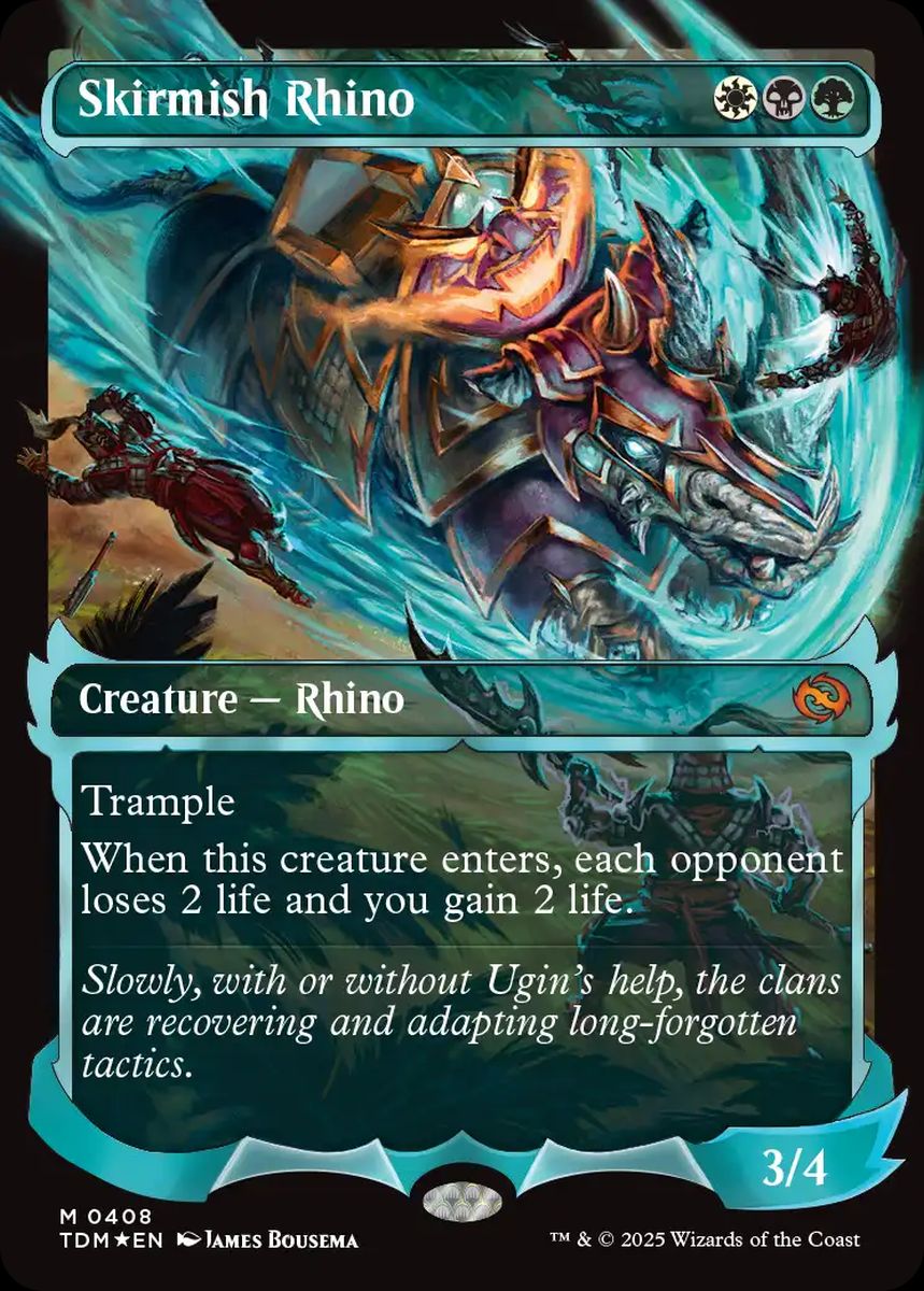 (英)【Foil】遊撃サイ / Skirmish Rhino ★ショーケース枠★(幽霊火) 【TDM】 No.408