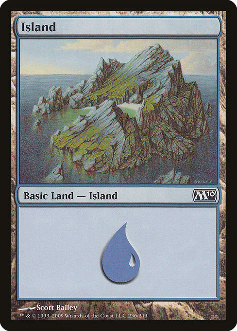 (英)【Foil】島 / Island【M10】 No.236