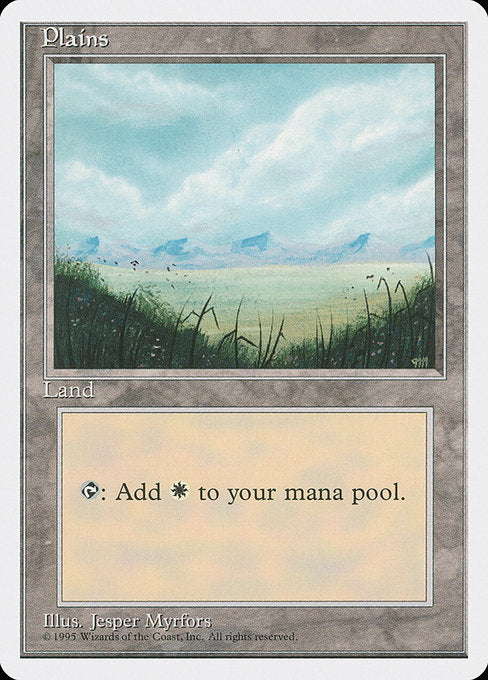 (英)平地 / Plains【4ED】 (Light) No.364