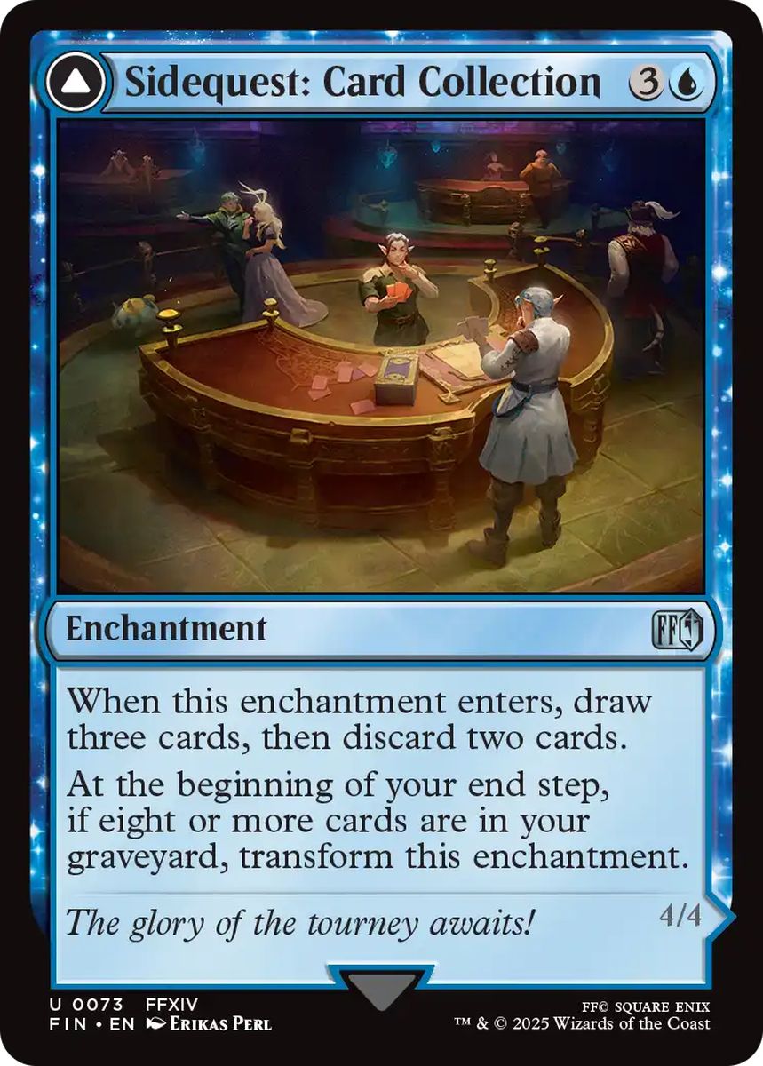 (英)【Foil】サブクエスト：カードコレクション / Sidequest: Card Collection - マジックカード / Magicked Card【FIN】 No.073
