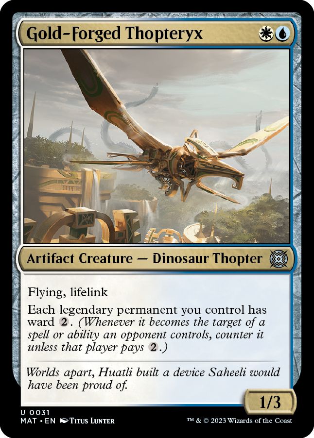 (英)黄金造りの飛竜機械 / Gold-Forged Thopteryx【MAT】 No.031