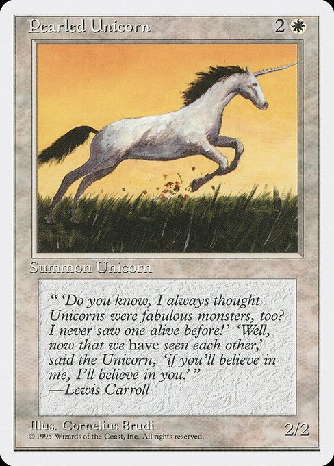 (英)真珠色の一角獣 / Pearled Unicorn【4ED】 No.039