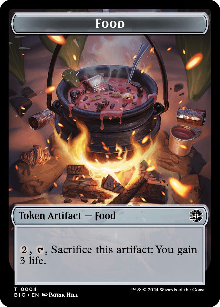 (英)食物トークン / Food Token【BIG-TOKEN】 No.004