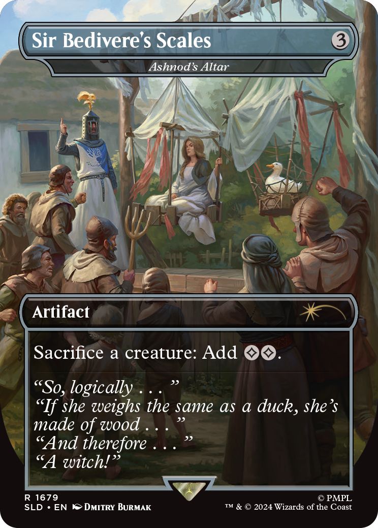(英)【Foil】Sir Bedivere's Scales[アシュノッドの供犠台 / Ashnod's Altar]【SLD】Secret Lair x Monty Python and the Holy Grail: Vol. 2 No.1679