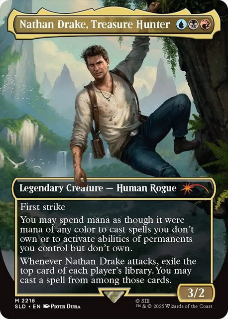 (英)【Foil】Nathan Drake, Treasure Hunter【SLD】 Secret Lair x Uncharted No.2216