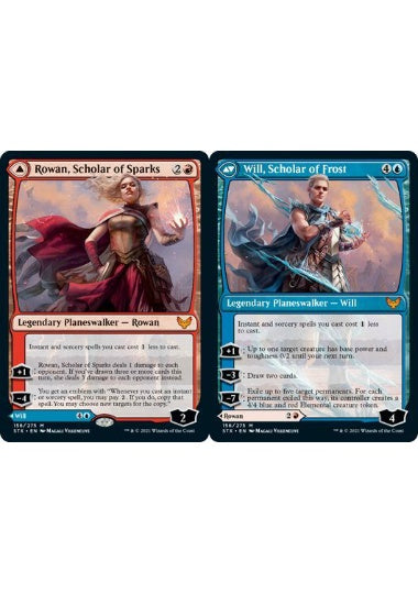(英)【Foil】火花の学者、ローアン / Rowan, Scholar of Sparks - 霜の学者、ウィル / Will, Scholar of Frost【STX】 No.156