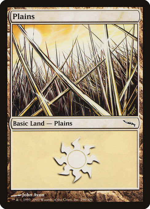 (英)【Foil】平地 / Plains【MRD】 No.290