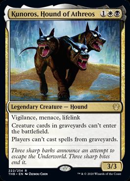 (英)エイスリオスの番犬、クノロス / Kunoros, Hound of Athreos【THB】 No.222