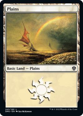 (英)【Foil】平地 / Plains【DMU】 No.263