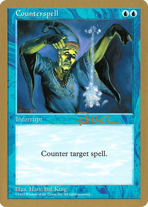 (英)対抗呪文 / Counterspell【WC97】 World Championship Decks 1997 Paul McCabe 金枠 No.013