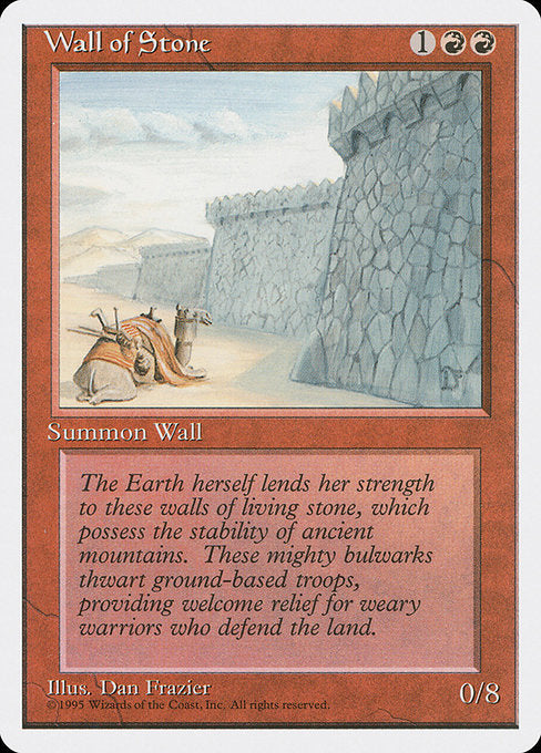 (英)石の壁 / Wall of Stone【4ED】 No.231