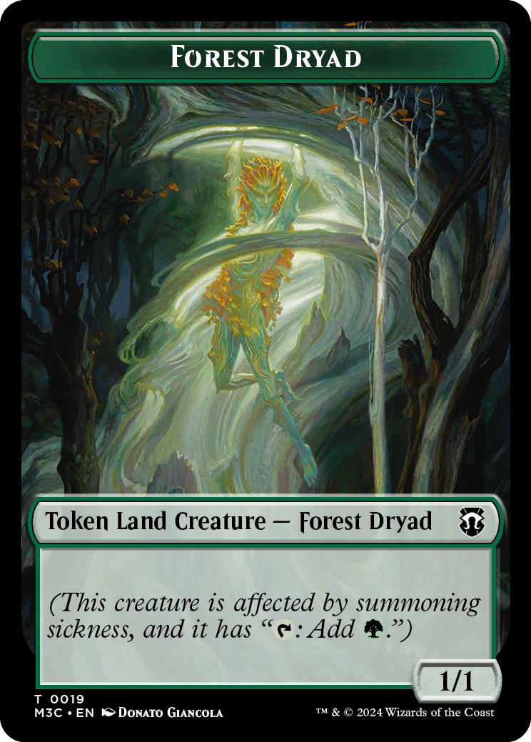 (英)森・ドライアドトークン / Forest Dryad Token No.019 - 紋章 - ビビアン・リード / Emblem - Vivien Reid【M3C-TOKEN】 No.028
