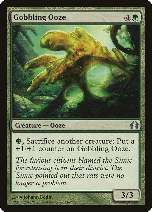 (英)【Foil】貪り食う軟泥 / Gobbling Ooze【RTR】 No.126