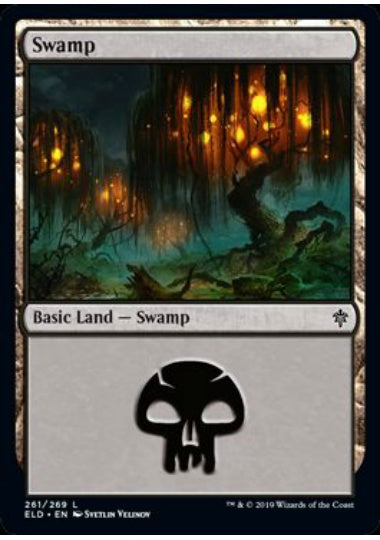 (英)【Foil】沼 / Swamp【ELD】 No.261
