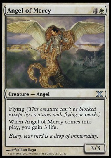 (英)【Foil】慈悲の天使 / Angel of Mercy【10E】 No.002