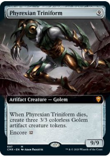 (英)ファイレクシアの三重体 / Phyrexian Triniform ★拡張枠★ 【CMR】 No.697