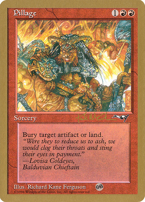 (英)略奪 / Pillage【WC97】 World Championship Decks 1997 Paul McCabe サイドボード 金枠 No.046