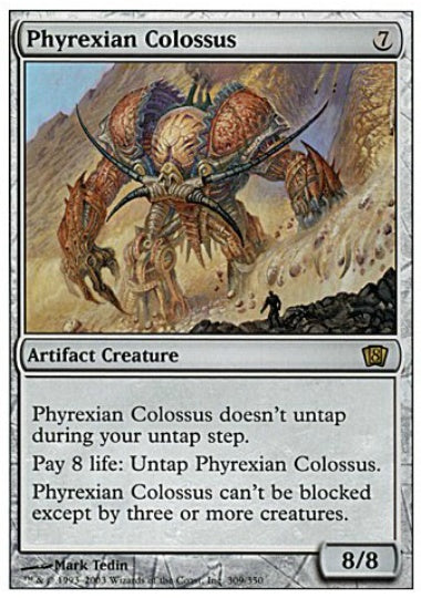 (英)【Foil】ファイレクシアの巨像 / Phyrexian Colossus【8ED】 No.309