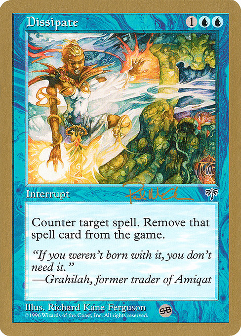 (英)雲散霧消 / Dissipate【WC97】 World Championship Decks 1997 Paul McCabe サイドボード 金枠 No.015