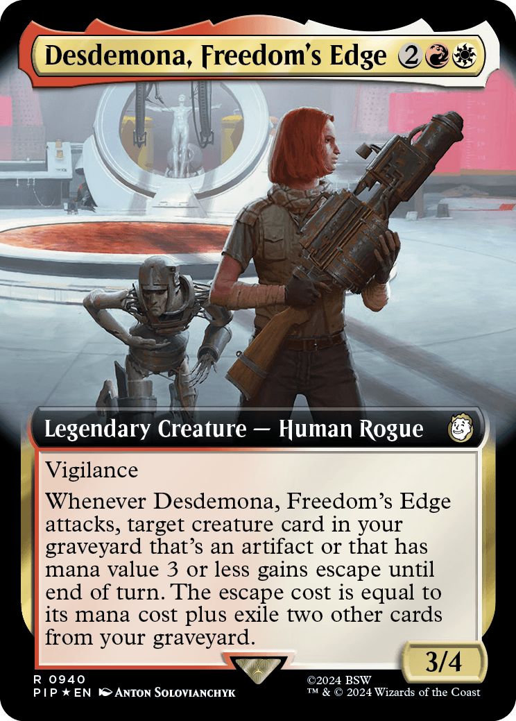 (英)【Surge-Foil】自由の階、デズデモーナ / Desdemona, Freedom's Edge ★拡張枠★ 【PIP】 No.0940