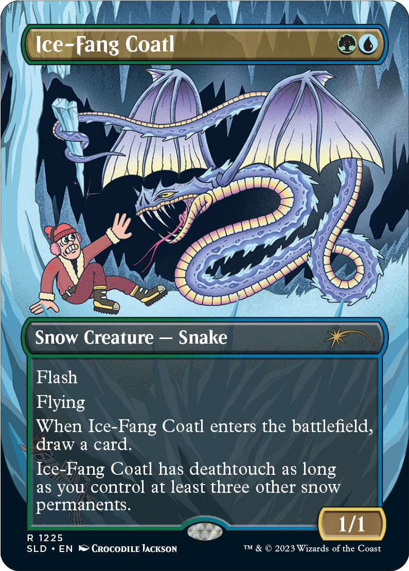 (英)【Foil】氷牙のコアトル / Ice-Fang Coatl【SLD】Ssssssnakessssss No.1225