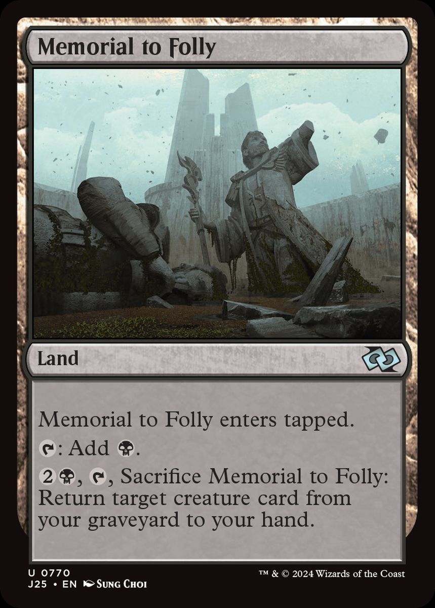 (英)愚蒙の記念像 / Memorial to Folly【J25】 No.770
