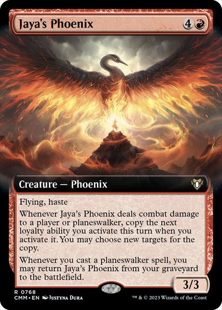 (英)【Foil】ヤヤのフェニックス / Jaya's Phoenix ★拡張枠★ 【CMM】 No.0768