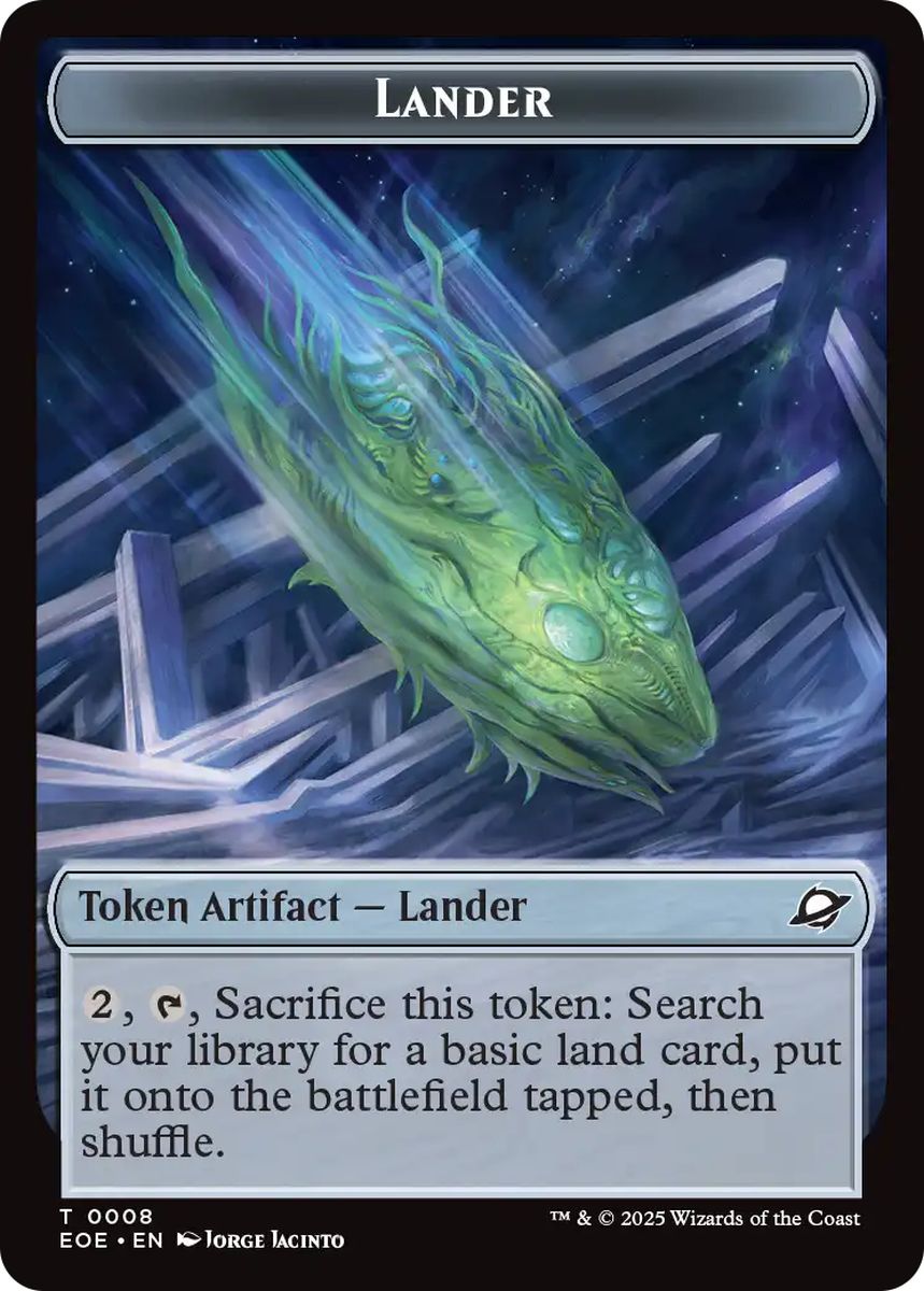 (英)着陸船トークン / Lander Token No.008 - ロボットトークン / Robot Token【EOE-TOKEN】 No.010
