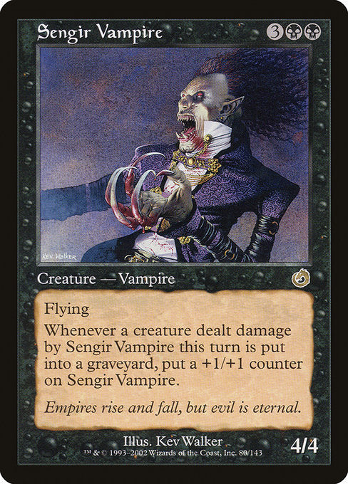 (英)【Foil】センギアの吸血鬼 / Sengir Vampire【TOR】 No.080