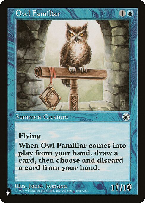 (英)使い魔のフクロウ / Owl Familiar【POR】 PWシンボル付き再販 No.063