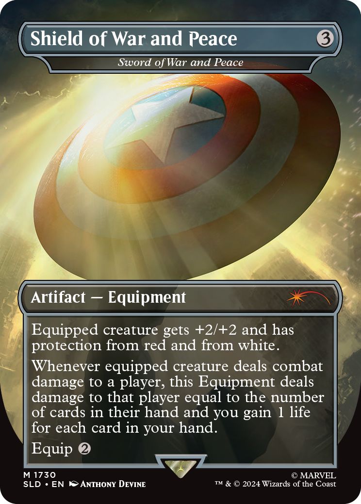 (英)【Foil】Shield of War and Peace[戦争と平和の剣 / Sword of War and Peace]【SLD】Secret Lair x Marvel's Captain America No.1730