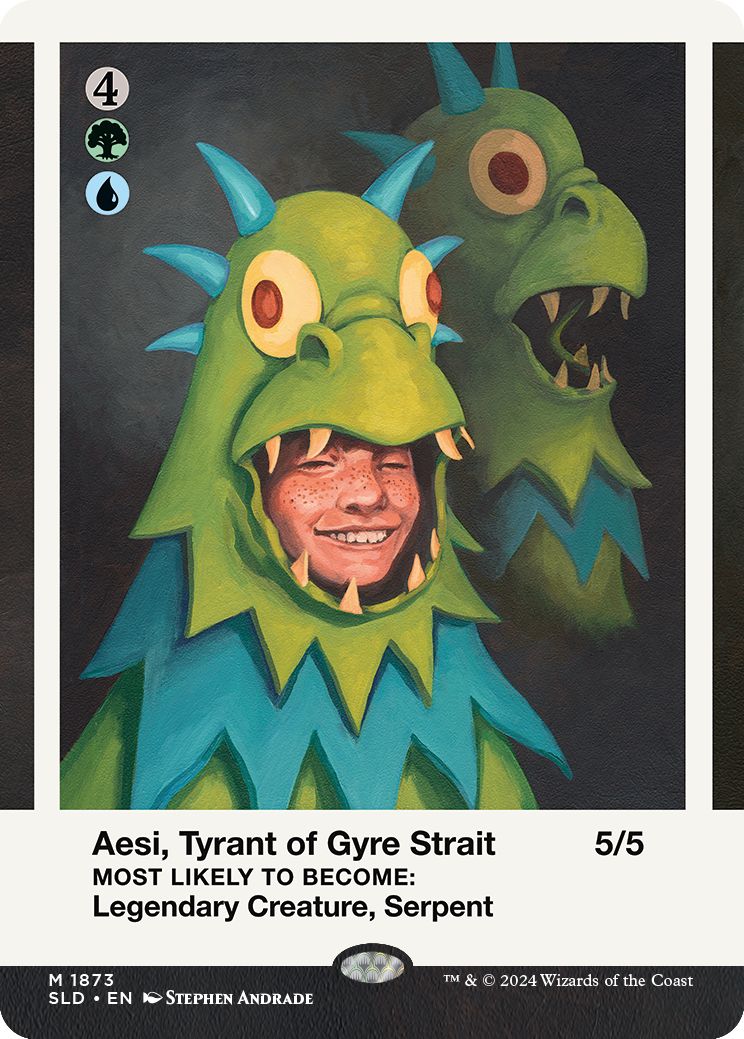(英)円渦海峡の暴君、アシー / Aesi, Tyrant of Gyre Strait【SLD】 Secret Lair High: Class of '87 No.1873