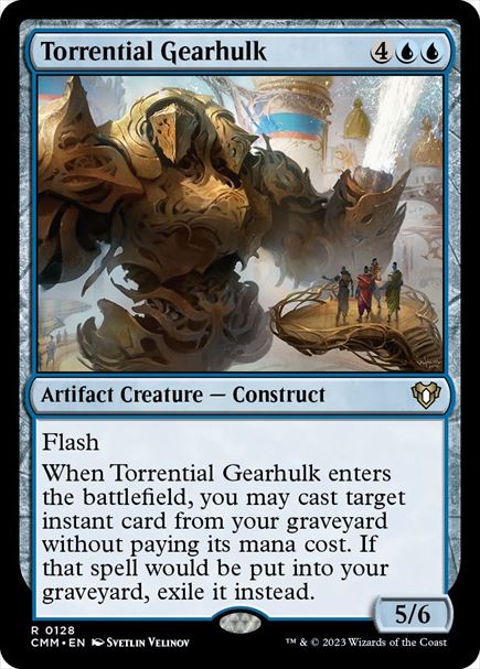 (英)【Foil】奔流の機械巨人 / Torrential Gearhulk【CMM】 No.0128