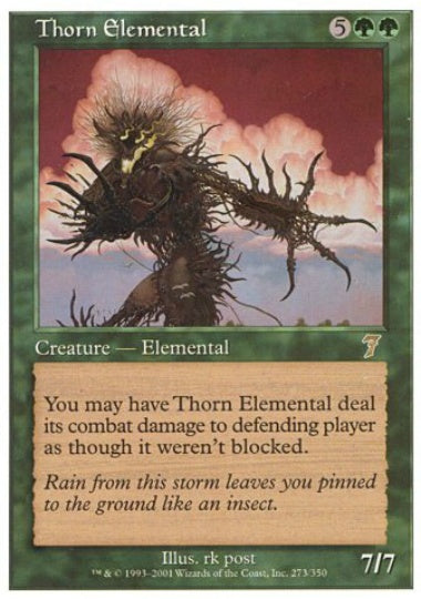 (英)【Foil】茨の精霊 / Thorn Elemental【7ED】 No.273