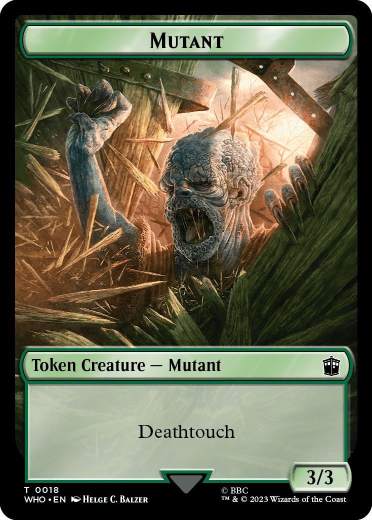 (英)ミュータントトークン / Mutant Token No.0018 - エイリアン・昆虫トークン / Alien Insect Token【WHO-TOKEN】 No.0019