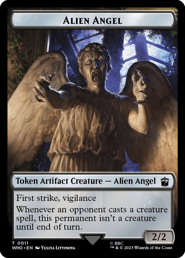 (英)エイリアン・天使トークン / Alien Angel Token No.0011 - サイバーマントークン / Cyberman Token【WHO-TOKEN】 No.0024