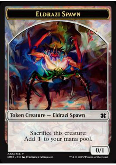 (英)エルドラージ・落とし子トークン / Eldrazi Spawn Token【MM2-TOKEN】 No.003