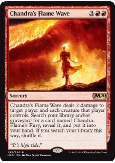 (英)チャンドラの炎波 / Chandra's Flame Wave【M20】 プレインズウォーカーデッキ収録 No.295