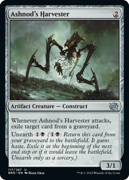 (英)【Foil】アシュノッドの収穫者 / Ashnod's Harvester【BRO】 No.117