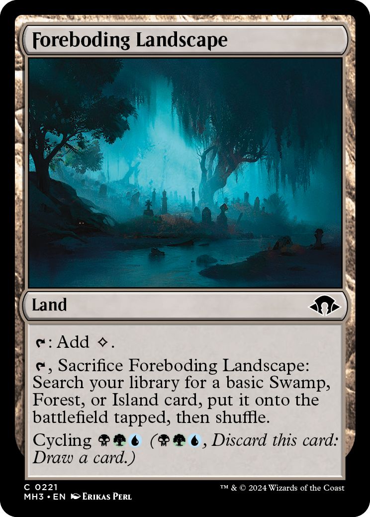 (英)【Foil】不吉地帯 / Foreboding Landscape【MH3】 No.221