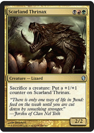 (英)傷跡の地のトリナクス / Scarland Thrinax【C13】 No.209