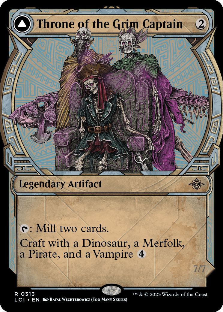 (英)【Foil】不気味な船長の玉座 / Throne of the Grim Captain - 不気味な船長 / The Grim Captain ★ショーケース枠★(イクサランの伝説) 【LCI】 No.313